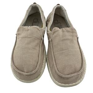 Hey Dude Women Slip On Loafer Chambray Beige Size 5